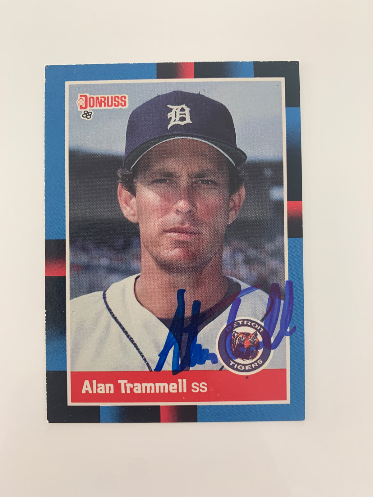 Alan Trammell signed baseball card - Sports card