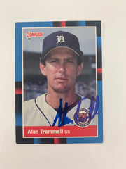 Alan Trammell signed baseball card - Sports card