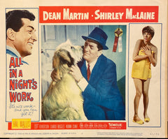Dean Martin and Shirley MacLaine "All in a Night's Work" Lobby Card