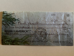 Bruce Dern signed check