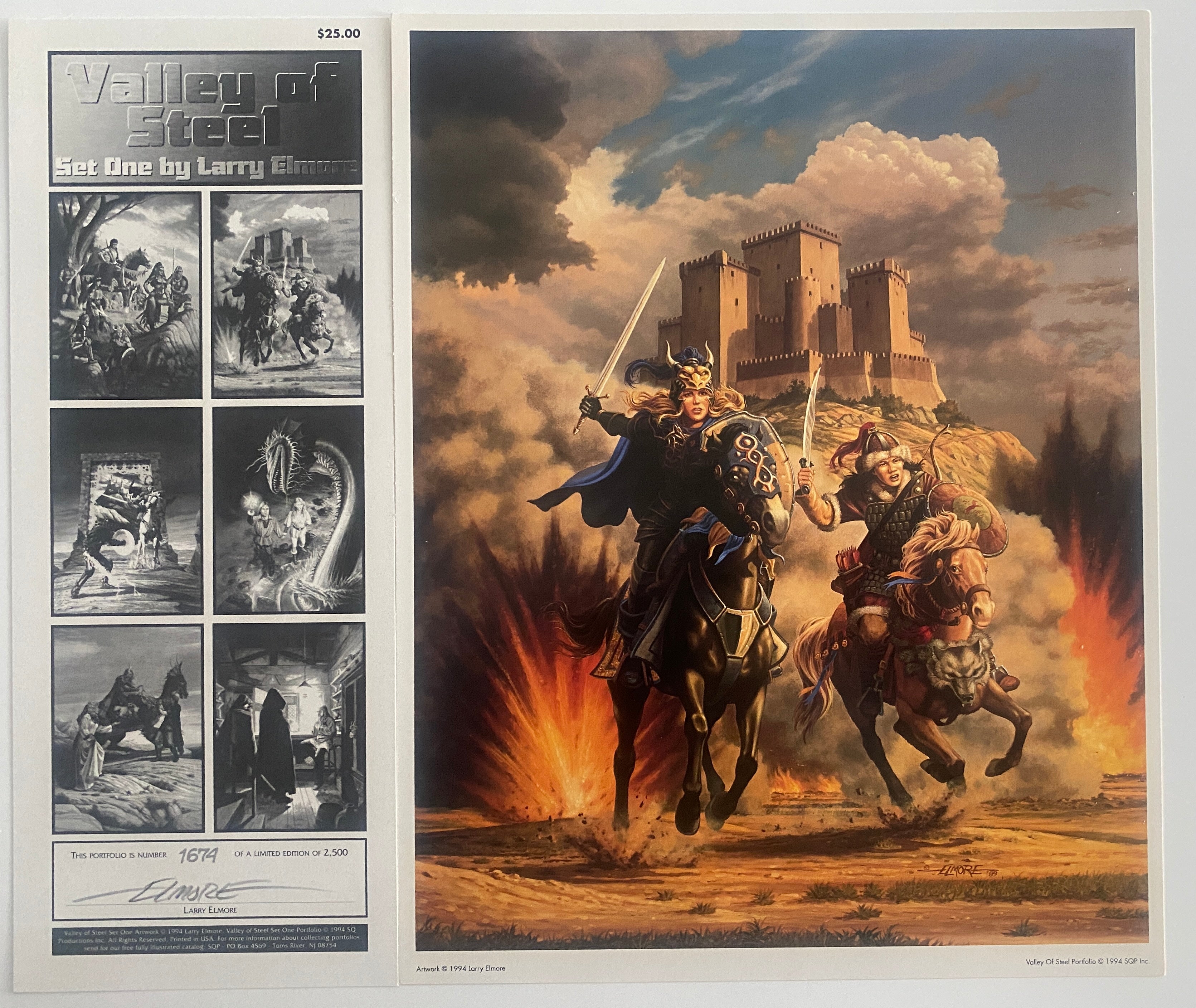 Larry Elmore signed Valley of Steel portfolio