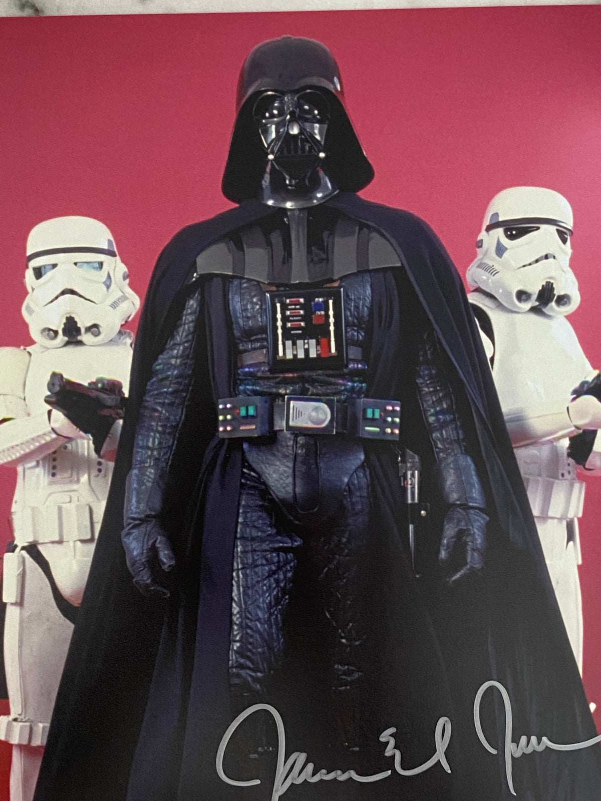 Star Wars Darth Vader James Earl Jones signed movie photo