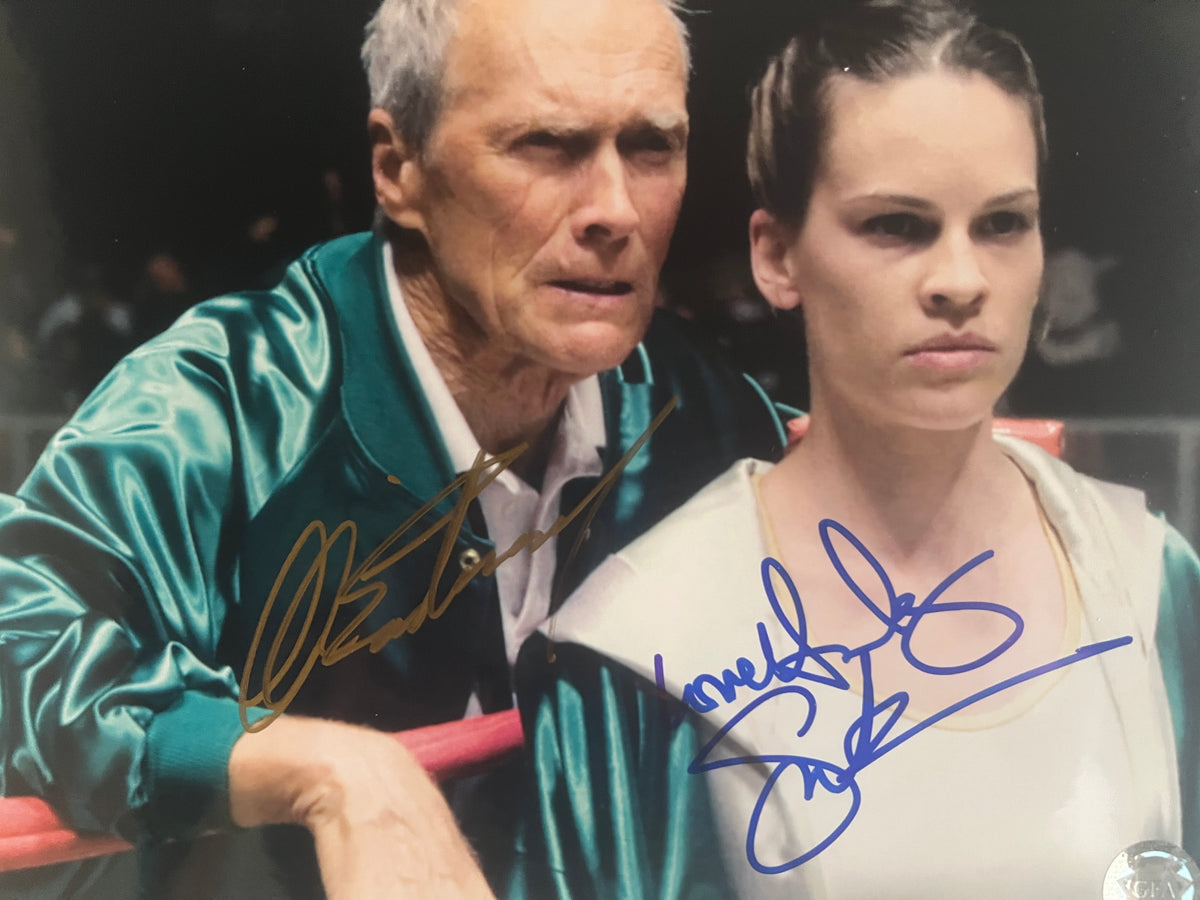 Million Dollar Baby signed movie photo. GFA Authenticated