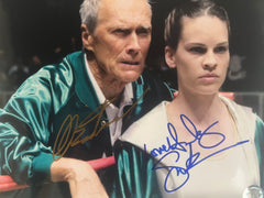 Million Dollar Baby signed movie photo. GFA Authenticated