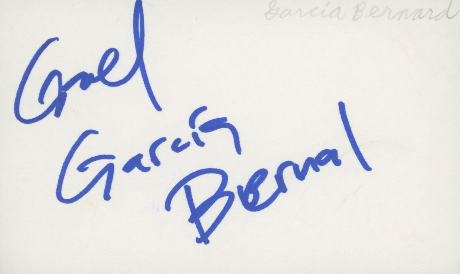 The Motorcycle Diaries Gael García Bernal signature cut