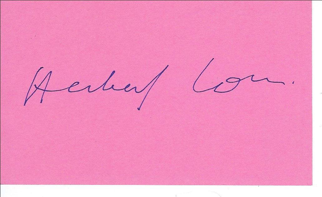 The Pink Panther Herbert Lom original signature