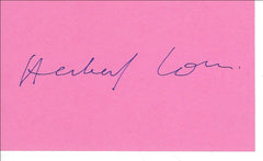 The Pink Panther Herbert Lom original signature