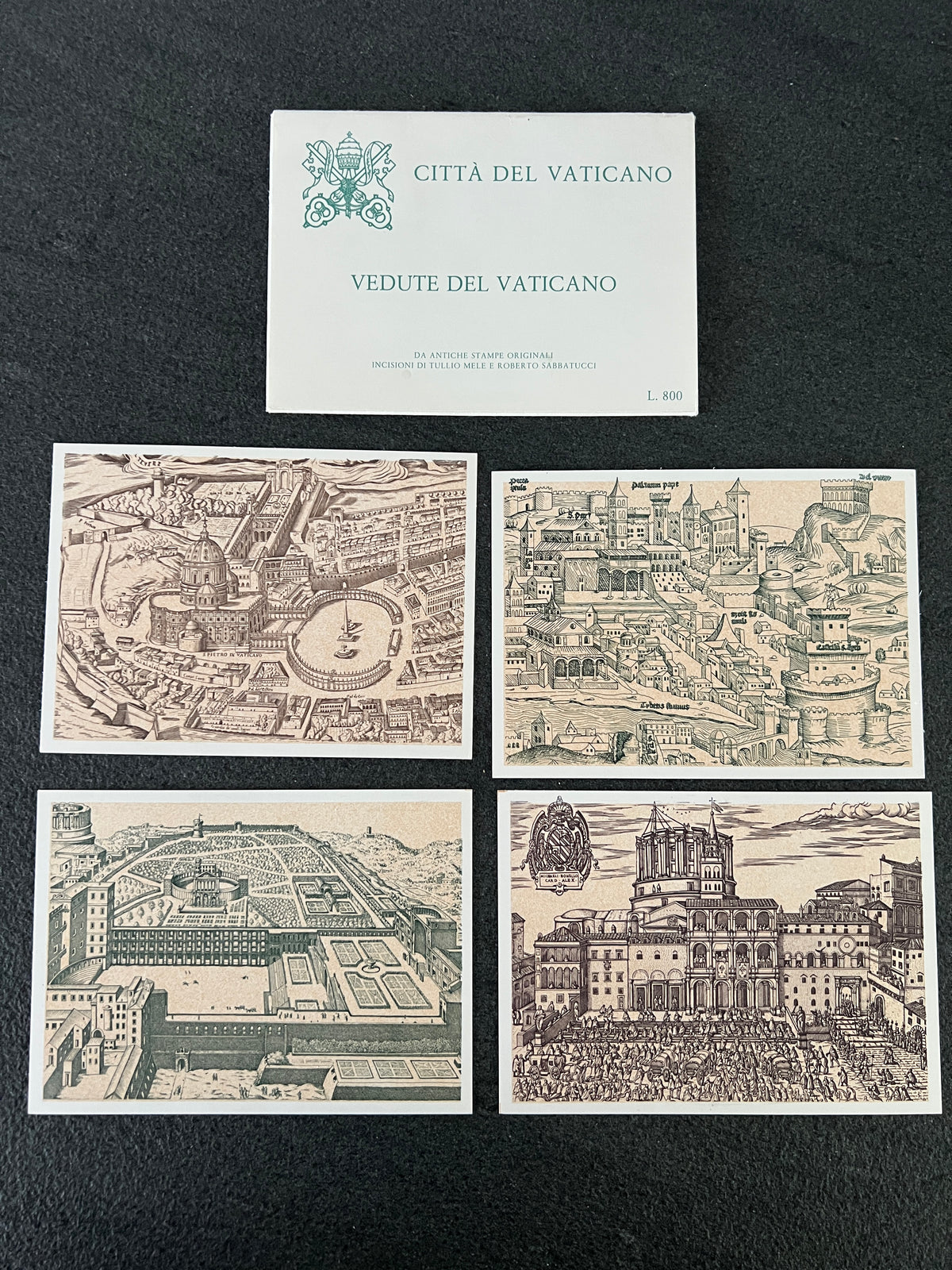 City of the Vatican set of 4 cards