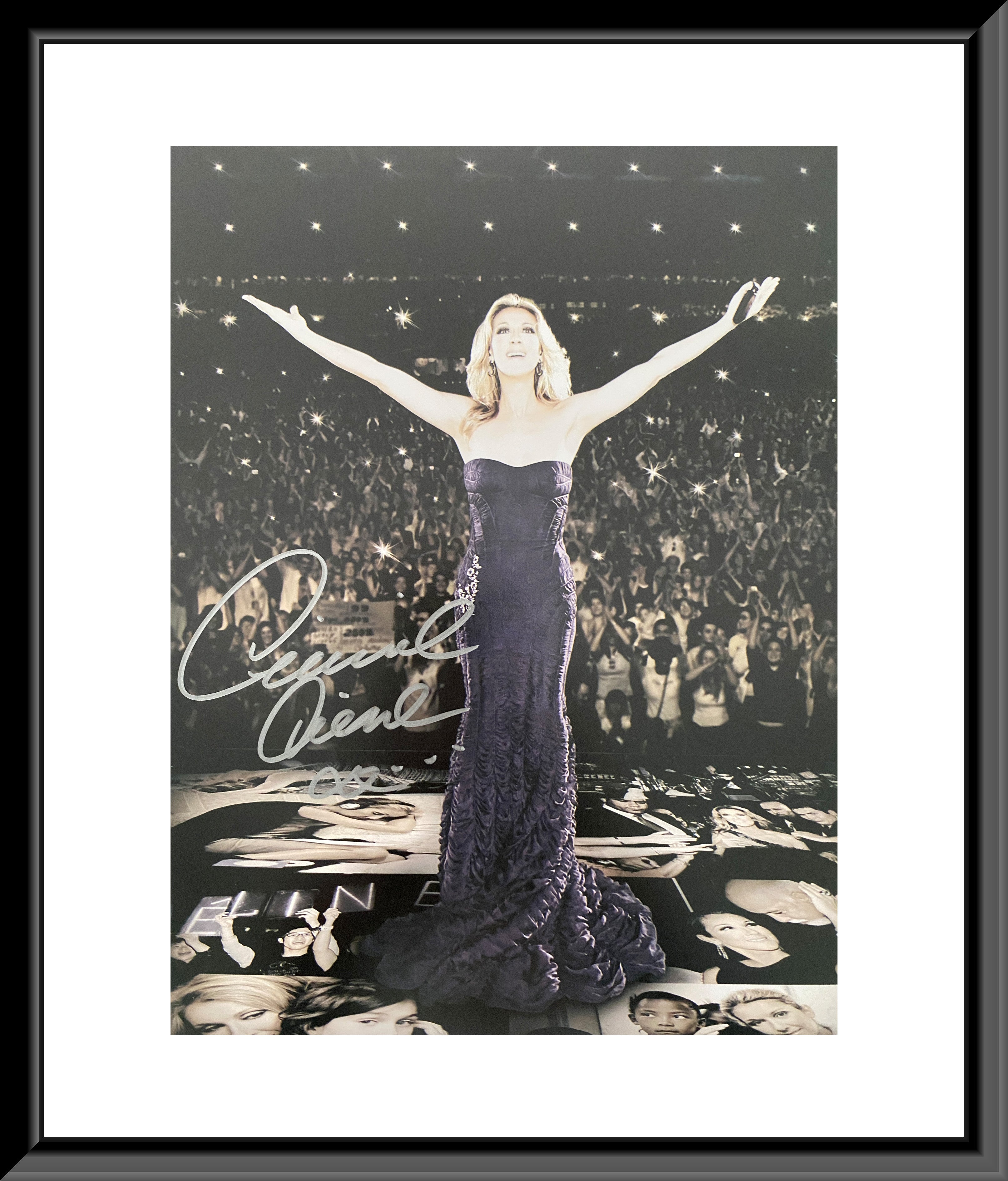Celine Dion signed photo