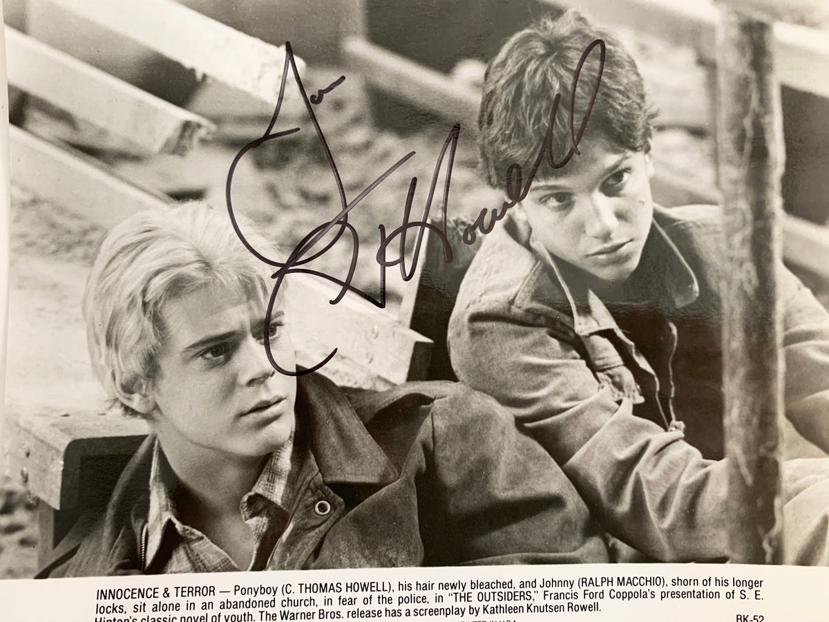 The Outsiders C. Thomas Howell signed movie photo