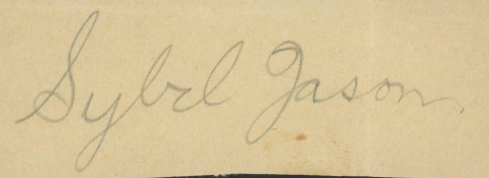 Little Big Shot Sybil Jason signature