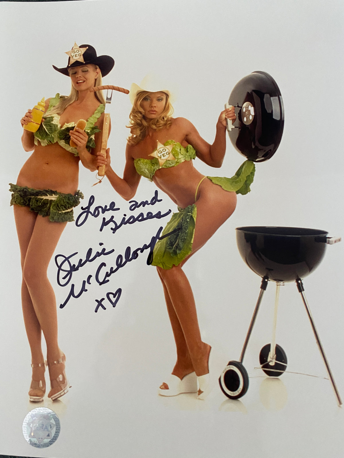 Playboy model Julie McCullough signed photo