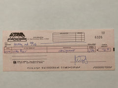 Linda Blair Star Wares consignment signed check