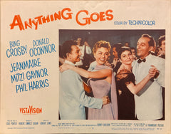 Bing Crosby, Donald O'Connor, Zizi Jeanmaire, and Mitzi Gaynor "Anything Goes" original lobby card