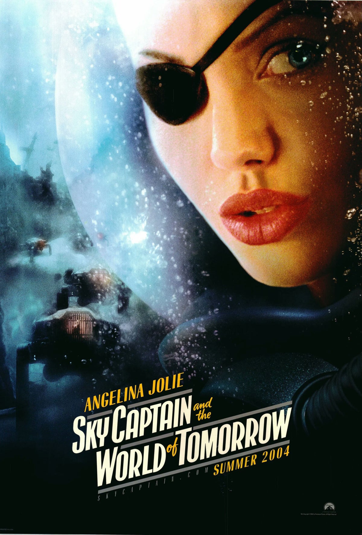 Sky Captain and the World of Tomorrow Angelina Jolie 2004 original teaser movie poster