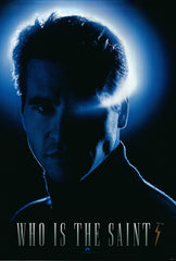 The Saint 1996 original vinyl ceiling drop teaser advertising poster