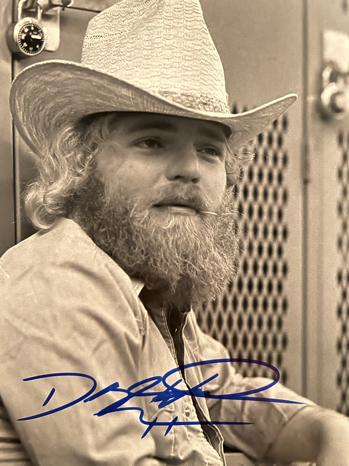 ZZ Top Dusty Hill signed photo
