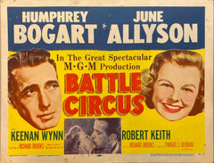 Humphrey Bogart and June Allyson "Battle Circus" original Lobby Card