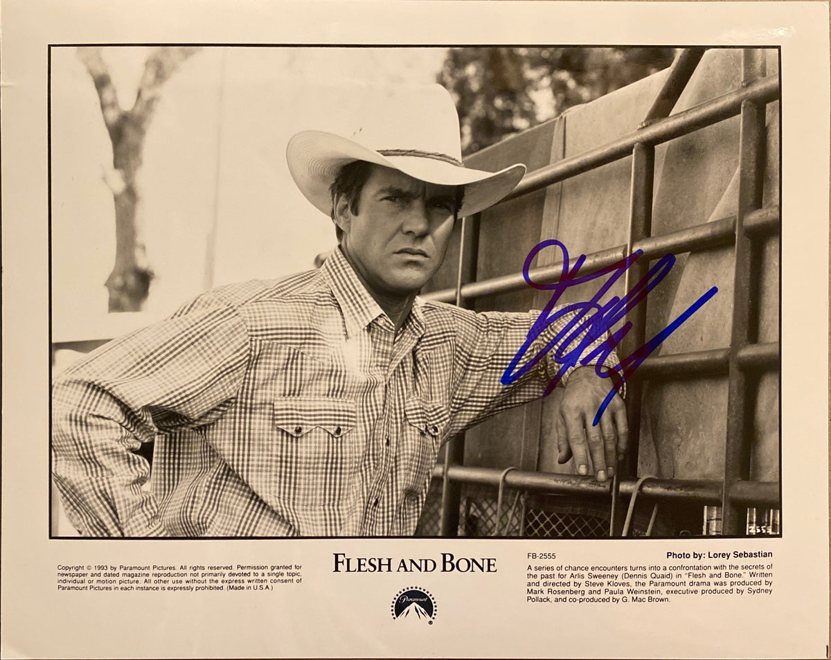 Flesh and Bone Dennis Quaid signed movie photo