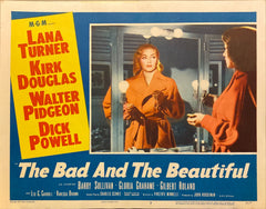 Lana Turner, Kirk Douglas, Walter Pidgeon, and Dick Powell "The Bad and the Beautiful" original Lobby Card