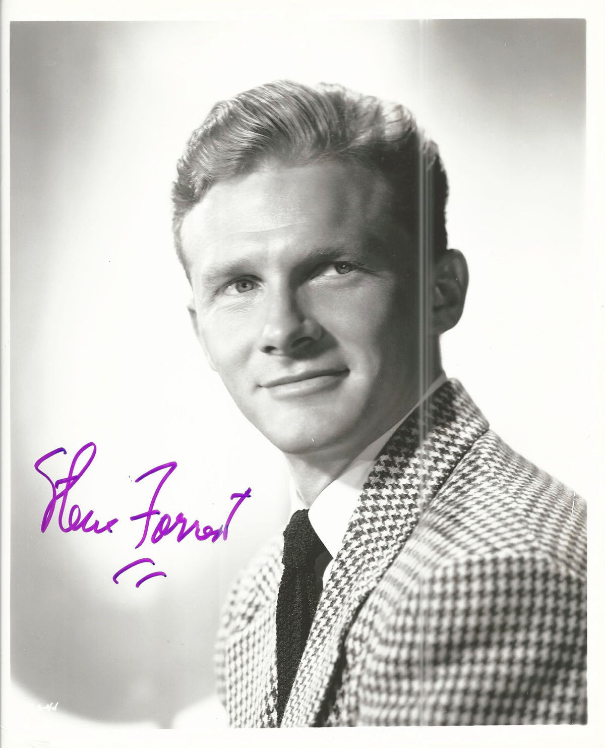 Steve Forrest Signed  Photo