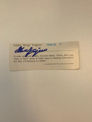 Softball Player Eddie Feigner original signature