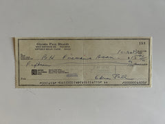 Gloria Pall signed check