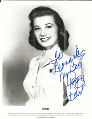 Harvey Peggy Dow Signed Movie Photo
