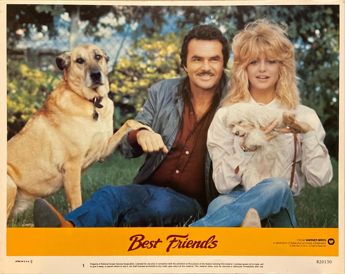 Burt Reynolds and Goldie Hawn "Best Friends" original Lobby Card