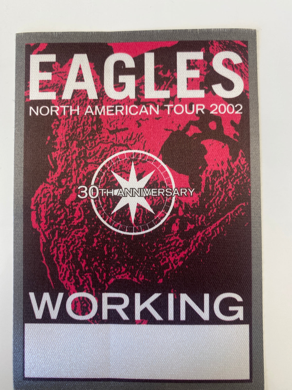 Eagles concert backstage pass