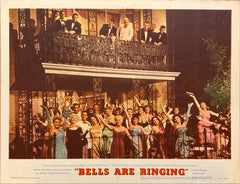 Dean Martin, Judy Holliday, and Eddie Foy, Jr. "Bells Are Ringing" original Lobby Card