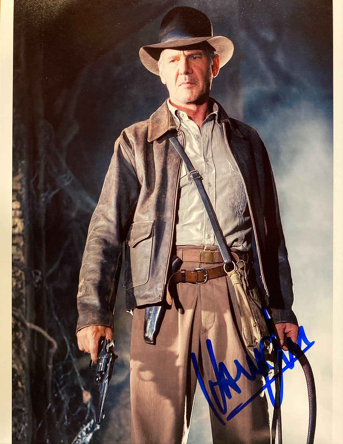 Harrison Ford signed "Indian Jones" movie photo