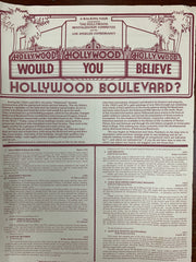 Hollywood Blvd. Walking Tour program