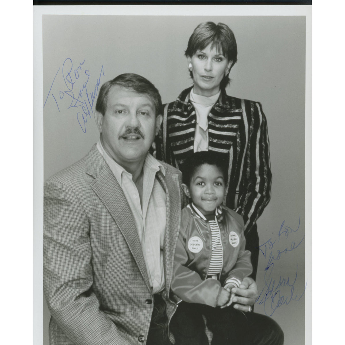 Webster original cast autographed photo - framed