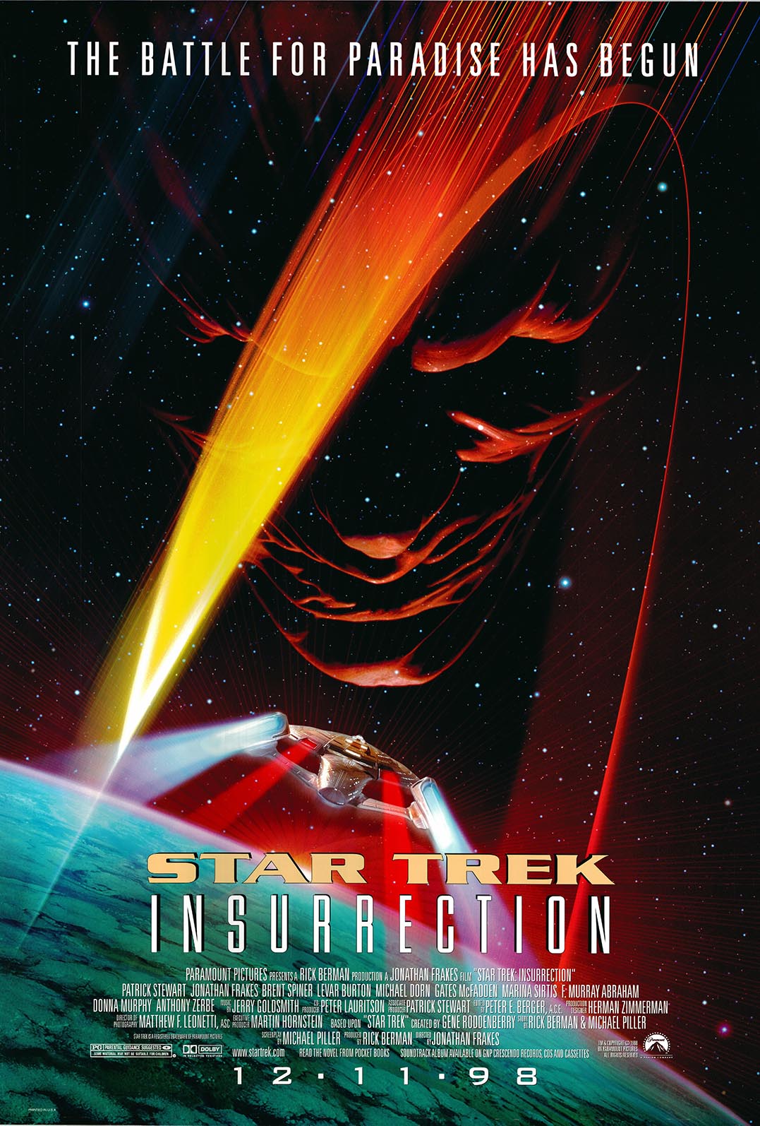 Star Trek: Insurrection  1998 original movie poster