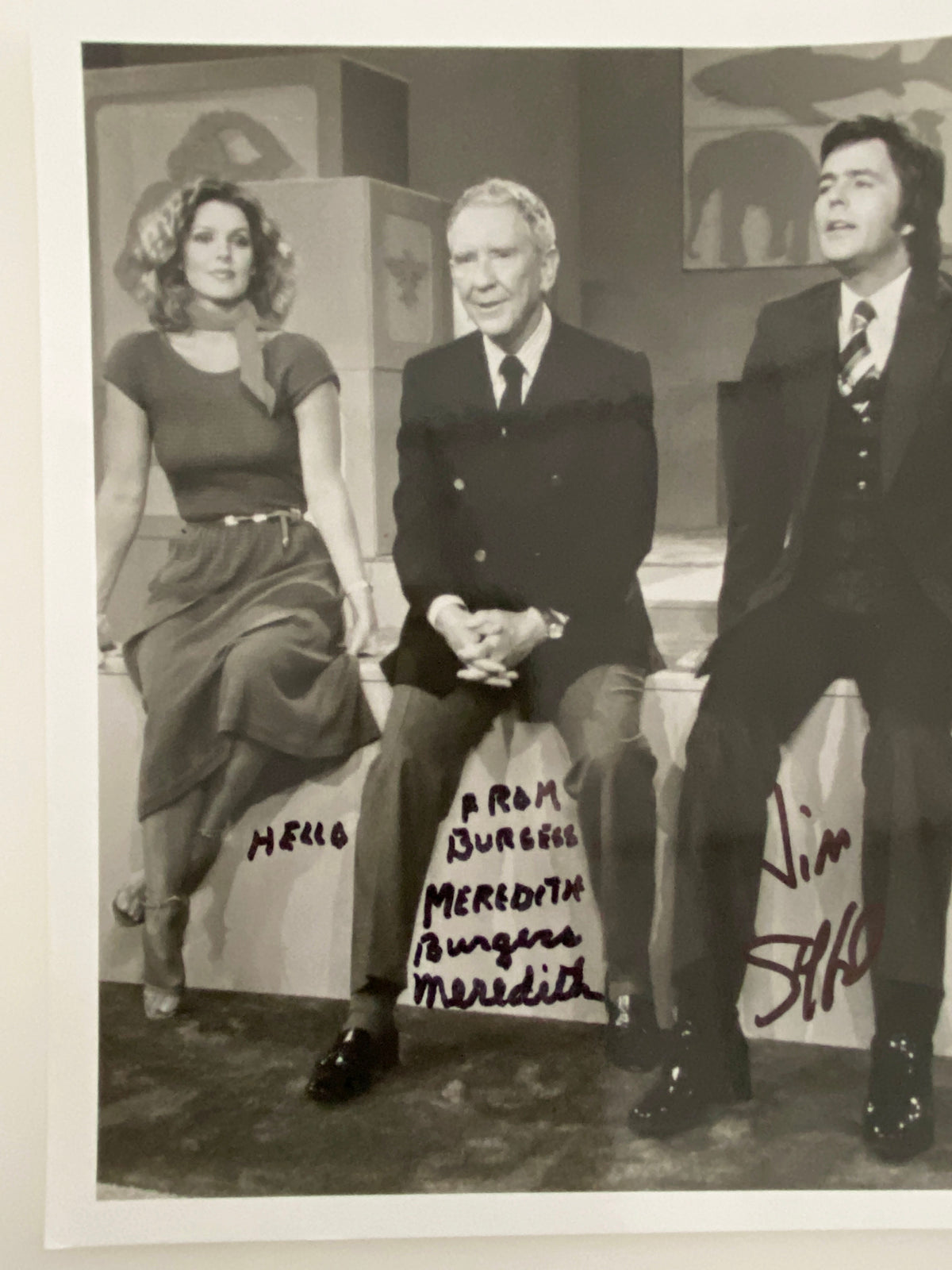 Those Amazing Animals Burgess Meredith and Jim Stafford signed photo