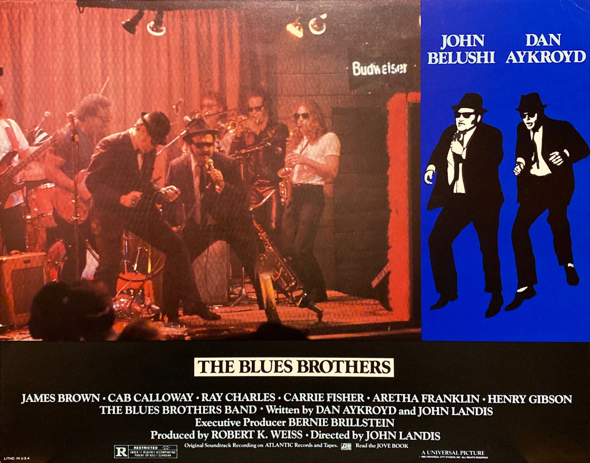 John Belushi and Dan Aykroyd "The Blues Brothers" original Lobby Card