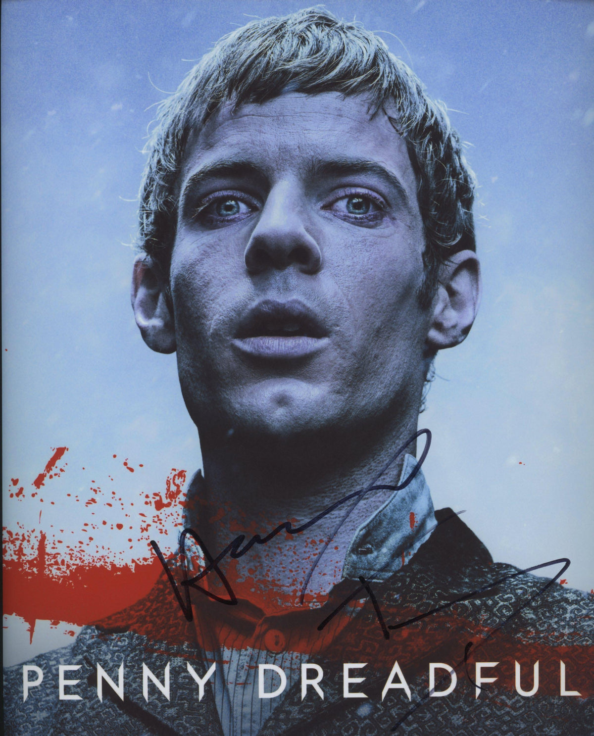 Penny Dreadful Harry Treadaway signed mini poster