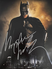 Batman Christian Bale signed movie photo