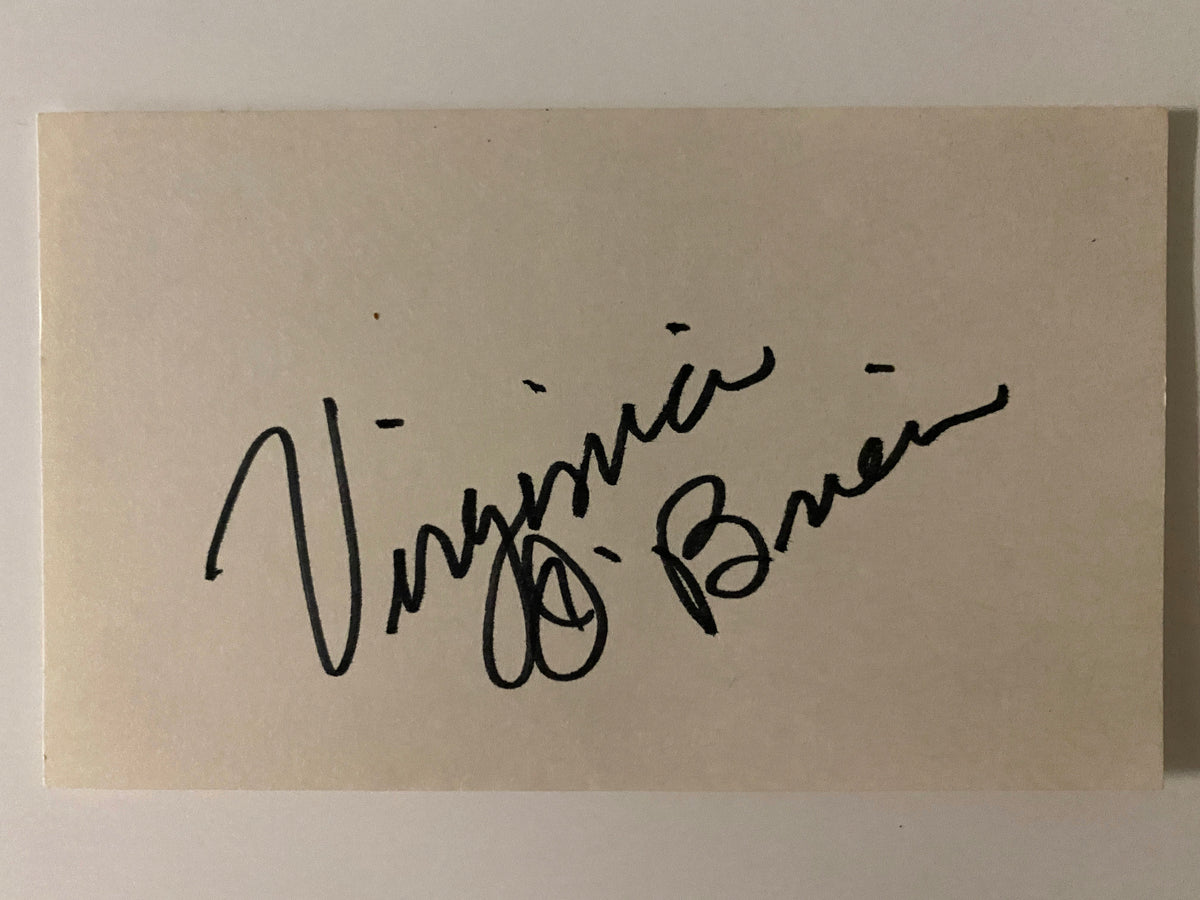 Ship Ahoy Virginia O'Brien signature cut