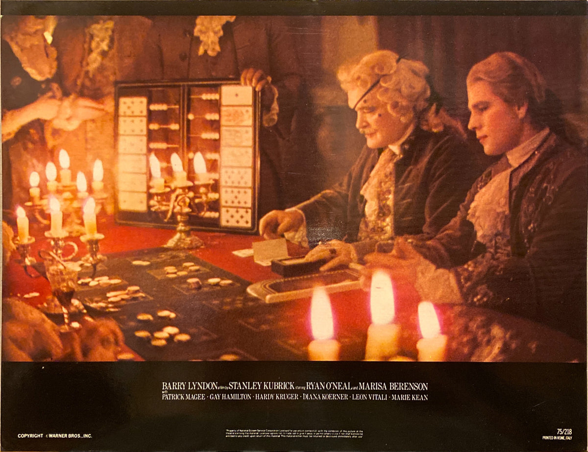 Ryan O'Neal and Marisa Berenson "Barry Lyndon" original Lobby Card