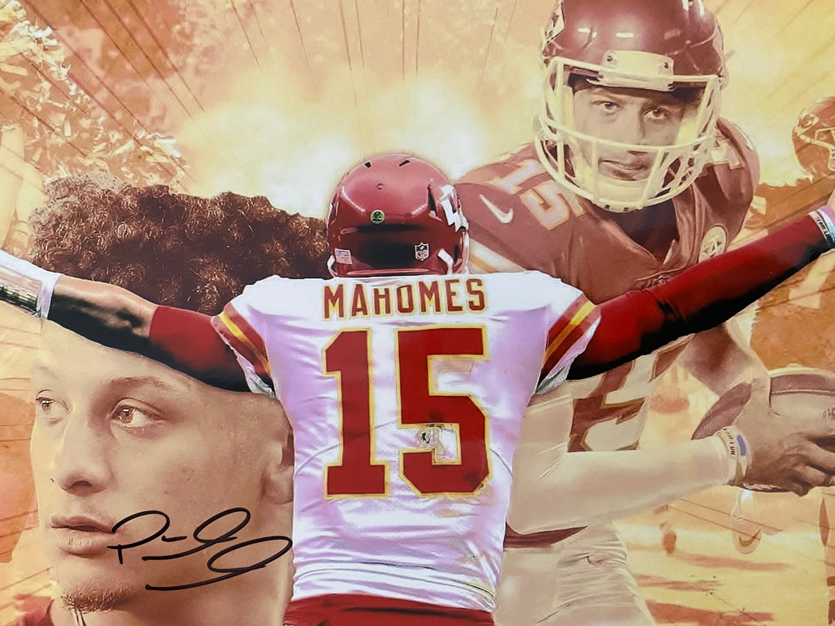 Super Bowl Champion Patrick Mahomes signed photo