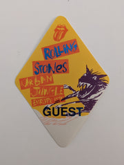 Rolling Stones Vintage Guest 1990 tour Backstage Pass