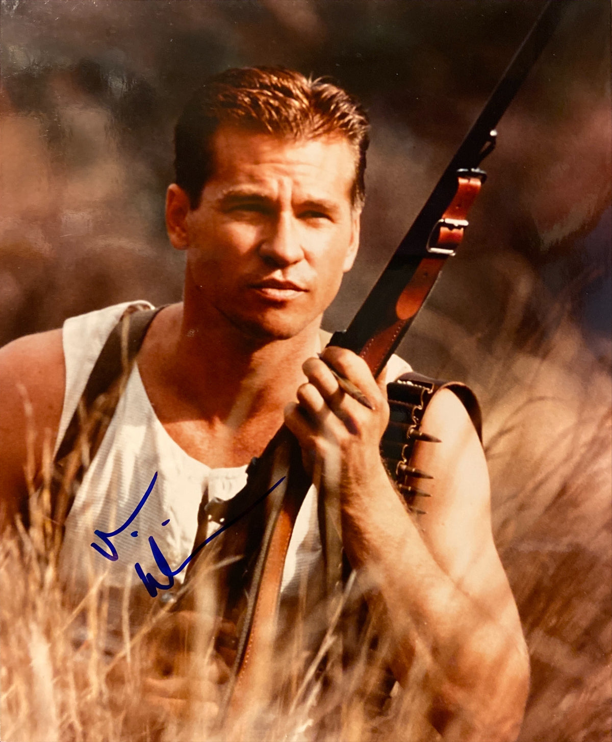 Val Kilmer signed "The Ghost and the Darkness" movie photo