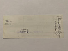 Samantha Eggar Star Wares consignment signed check