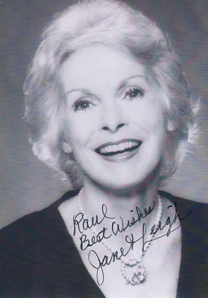 Psycho Janet Leigh signed photo