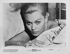 Kim Novack signed "Vertigo" movie photo