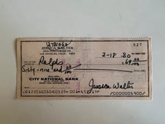 Jessica Walter signed check