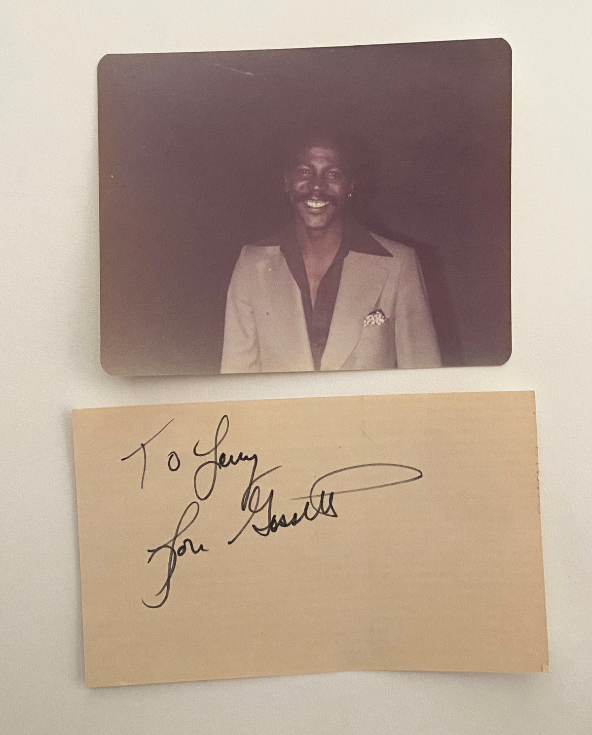 Louis Gossett Jr. photo and original signature