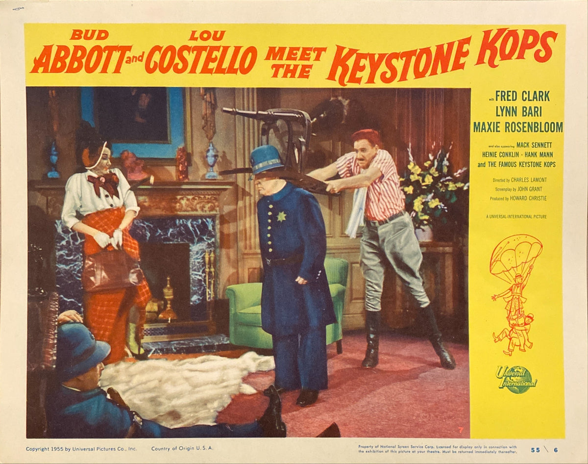 Abbott and Costello "Meet the Keystone Kops" Lobby Card